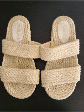 Zimmermann Rope Slide Sandals Cream Size 41